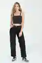 Jeans Mom Velvet Black