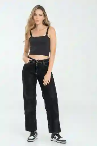 Jeans Mom Velvet Black