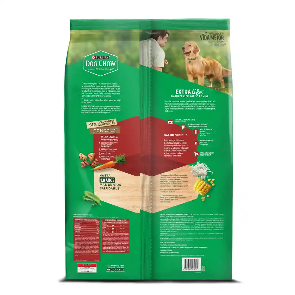Comida para perro Dog Chow Adulto medianos y grandes x 8 kg