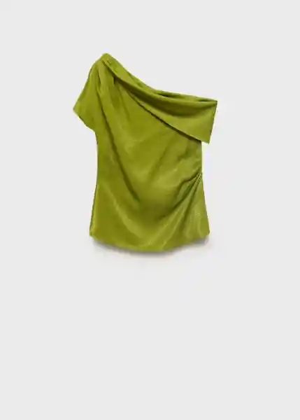 Blusa Grass Verde Talla M Mujer Mango