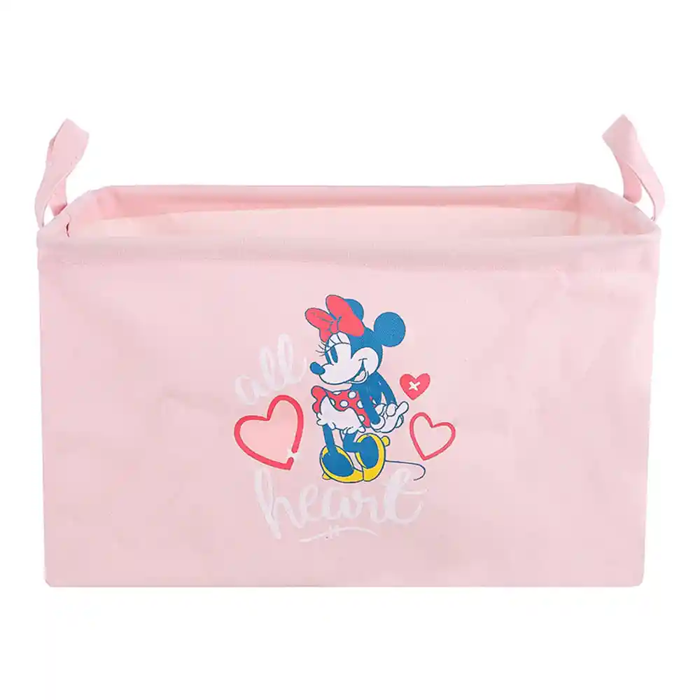 Miniso Organizador Estampado Minnie Mouse de Tela Mediano Rosa