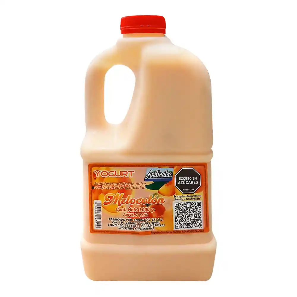 Yogurt Andinalac Melocotón