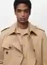 Abrigo Parka Tango Camel Talla L Hombre Mango