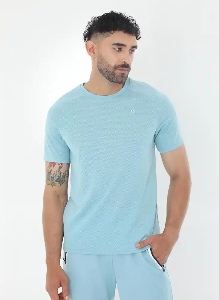 Camiseta Mc S-azul Clar