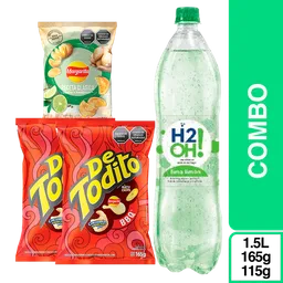 Combo de Todito Bbq + Papas Margarita + H2Oh Lima Limon 1.5L