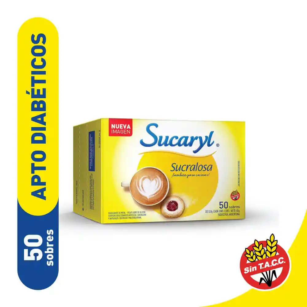 Sucaryl Endulzante Sucralosa En Polvo Sobres