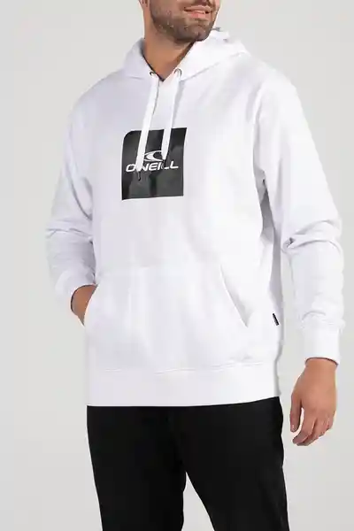 ONeill Buzo Hoodie Cube Masculino Blanco Talla L