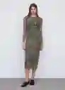 Vestido Claude Marrón Talla S Mujer Mango