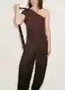 Pantalón Grace Chocolate Talla 38 Mujer Mango
