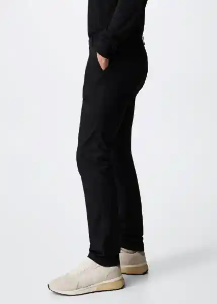 Pantalón Barna Negro Talla 44 Hombre Mango