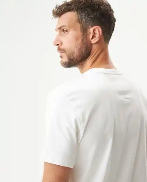 Camiseta Racing Fabric Masculino Blanco Claro Talla L Chevignon