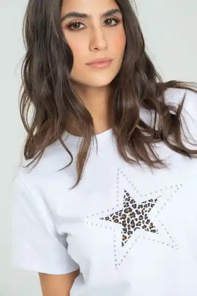 Camiseta Animal Color Blanco Talla XL Ragged