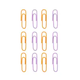 Set de Clips Naranja y Morado 28 mm Miniso
