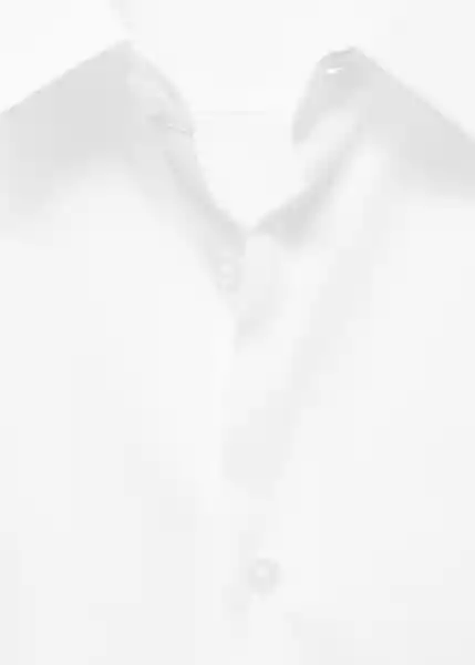 Camisa Emotion Blanco Talla M Hombre Mango