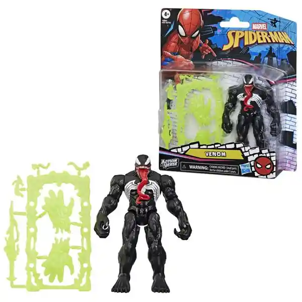 Spiderman Figura Action Verse Venom Con Accesorios
