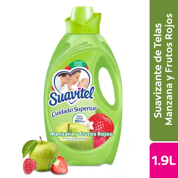 Suavitel Suavizante Cuidado Superior Manzana y Frutos Rojos