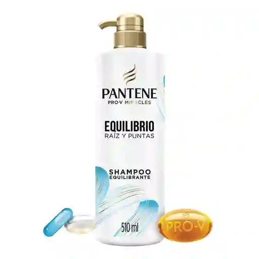 Shampoo Pantene Pro-V Miracles Equilibrio Raiz y Puntas Equilibrante Champu 510 ml