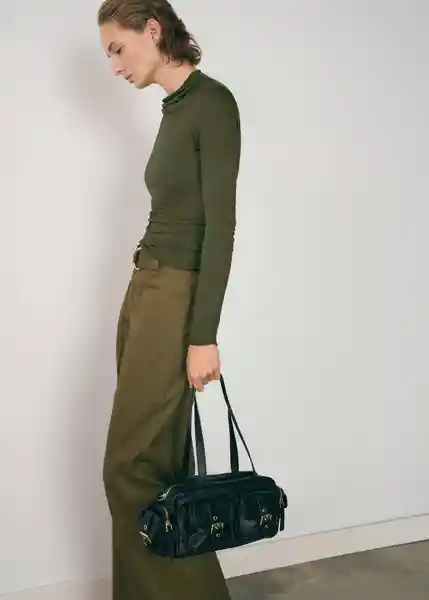 Camiseta Plie Khaki Talla S Mujer Mango