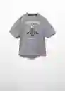 Camiseta Water Antracita Talla 12 Niños Mango