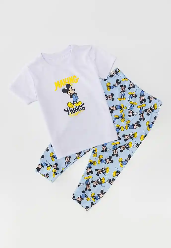 Pijama Dos Piezas 12/18mese-blanco