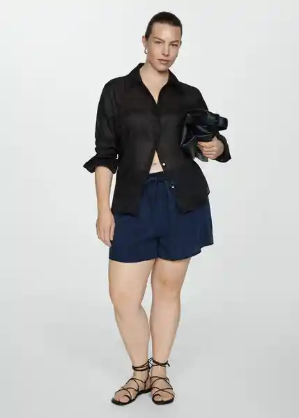 Short Milos Tejano Oscuro Talla S Mujer Mango