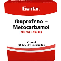 Ibuprofeno Metocarbamol (200 mg 500 mg)