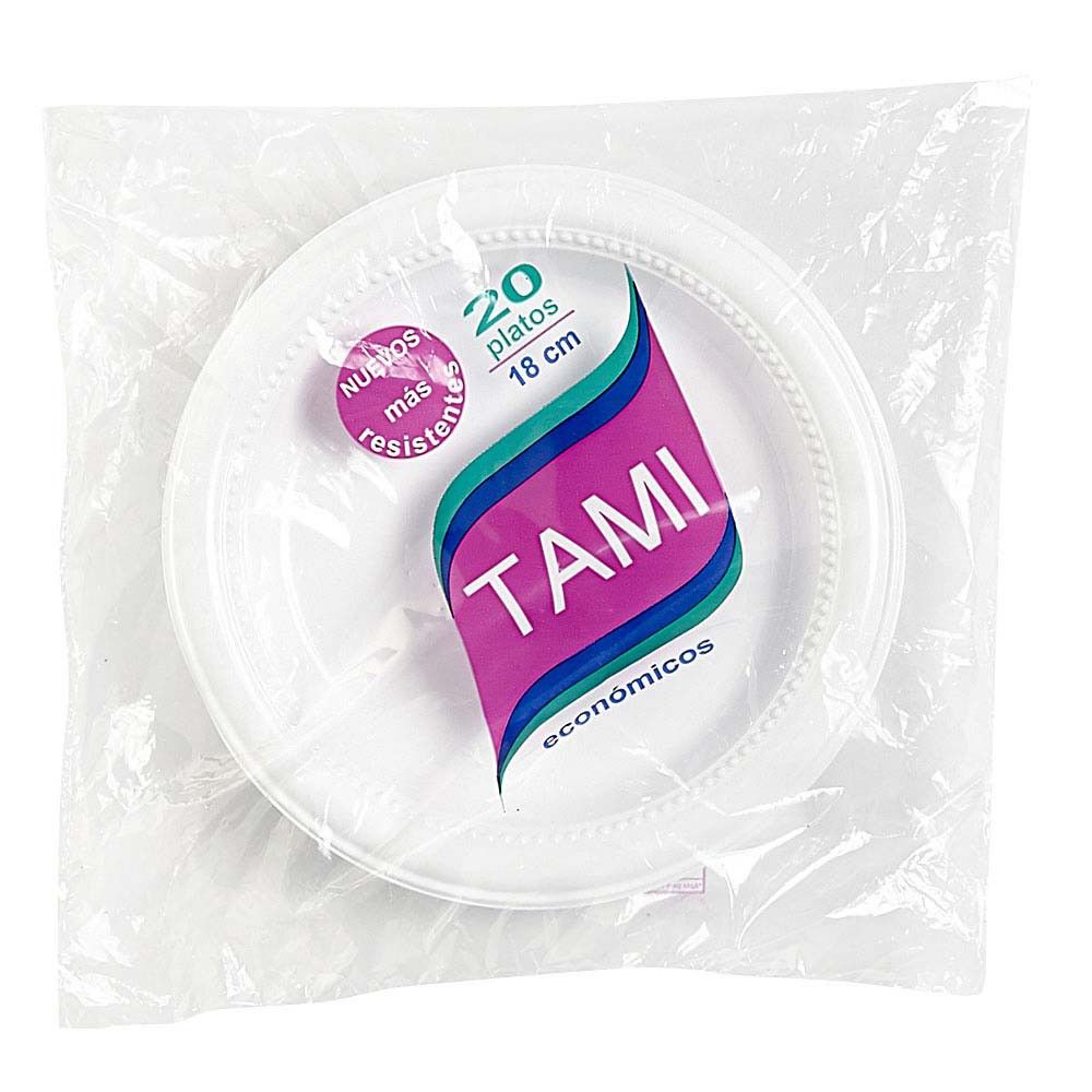 Tami Platos Desechables de 18 cm 20 und