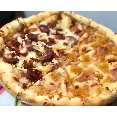 Pizza Carnívora y Hawiana Grande