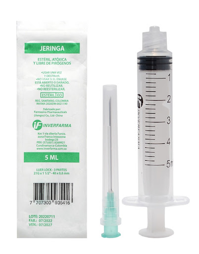 Jeringa Inverfarma 3p 5 Ml
