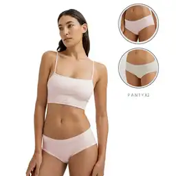 Panty Tipo Bóxer en Seamles Femenino Wap X2 Punto Blanco Talla M