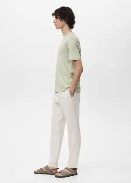 Camiseta Bellow Menta Talla S Hombre Mango