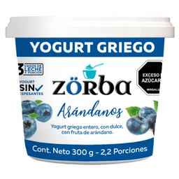 Zörba Yogurt Griego Arándanos 300 g