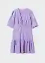 Vestido Nati-H Morado Talla XS Mujer Mango