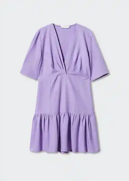 Vestido Nati-H Morado Talla XS Mujer Mango