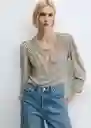 Blusa Pomelo Crudo Talla S Mujer Mango