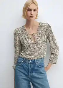 Blusa Pomelo Crudo Talla S Mujer Mango