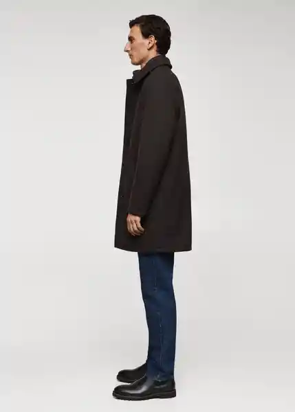 Abrigo Station Marrón Talla XXL Hombre Mango