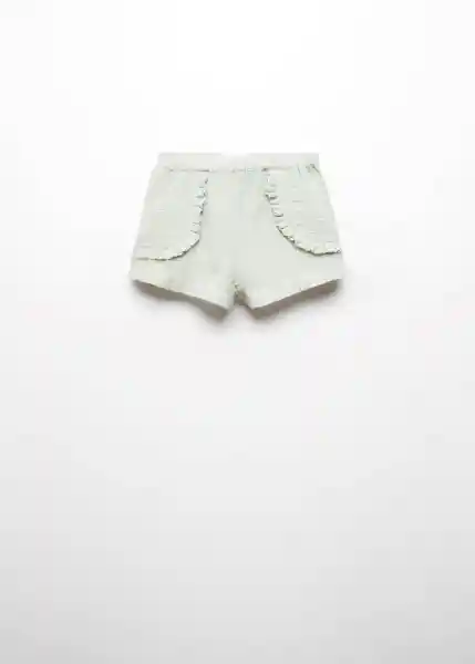 Short Faro Verde Pastel Talla 70 Niñas Mango