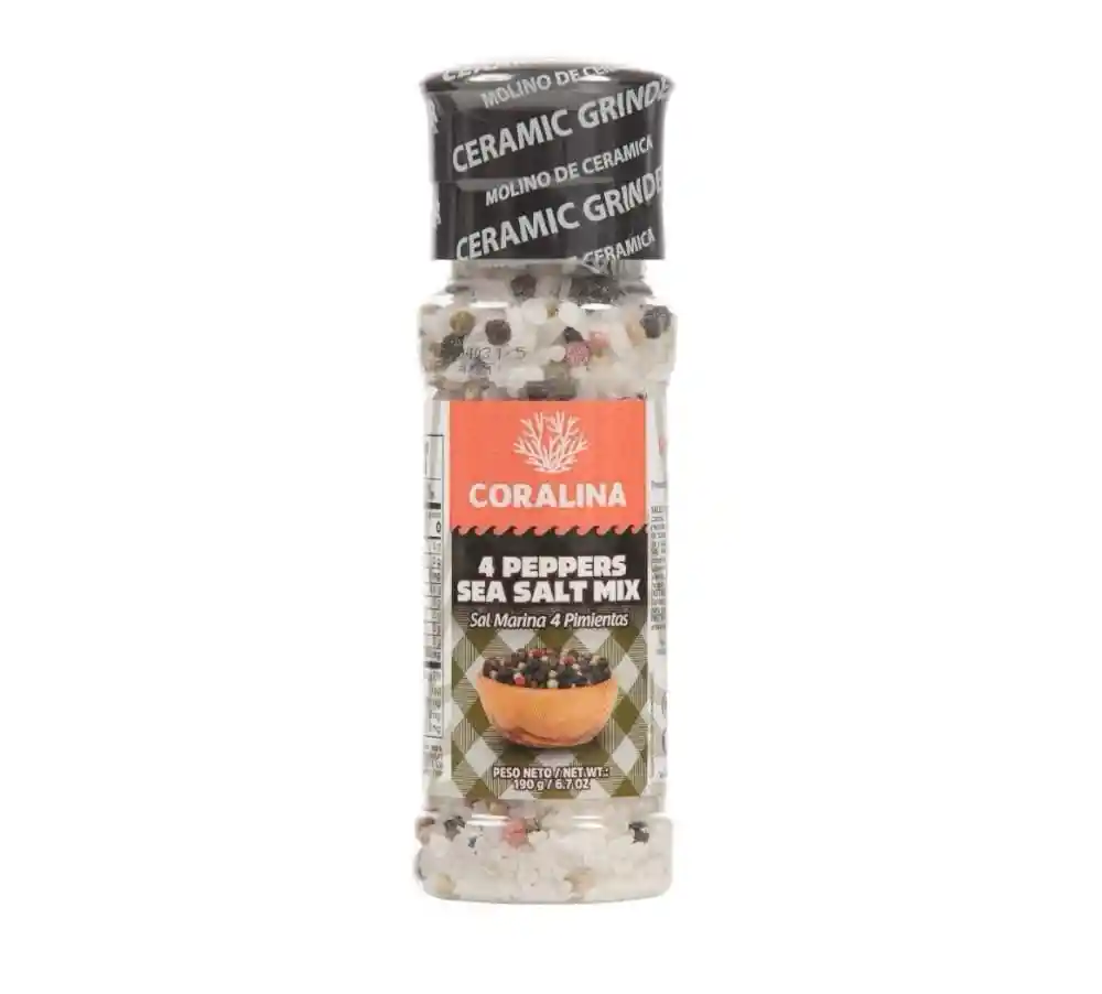 Sal Coralina Salt Pimienta (190 Gr)