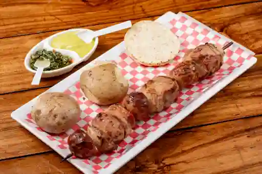 Brocheta bondiola de cerdo