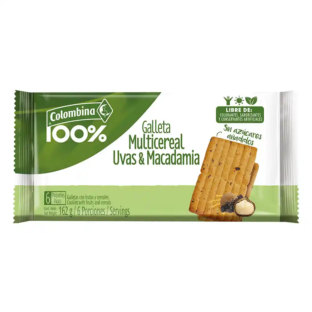 Crakeñas Galleta Crakena Uva y Macadamia