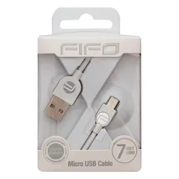 Fifo 7 Foot USB para iPhone5, 6 & 7 in White