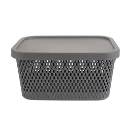 Caja Plástica Textura Panalt Color Gris Krea