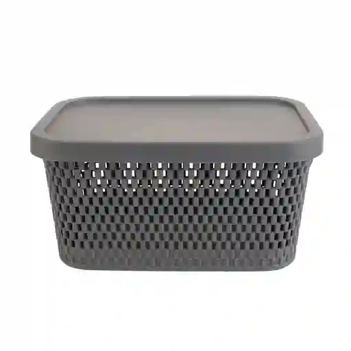 Caja Plástica Textura Panalt Color Gris Krea