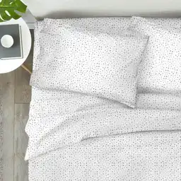 Juego Cama Doble 150 Hilos Miniprint Estampado