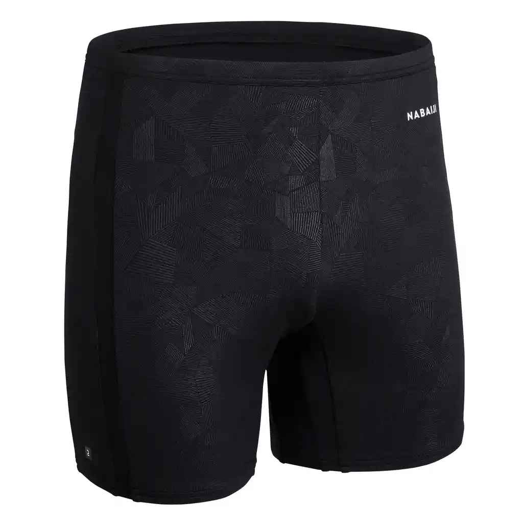 Traje de Baño de Natación Tipo Bóxer Para Hombre Nabaiji 500 - Negro