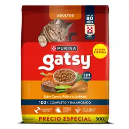 Comida para Gatos Purina Gatsy pollo y carne 500gr