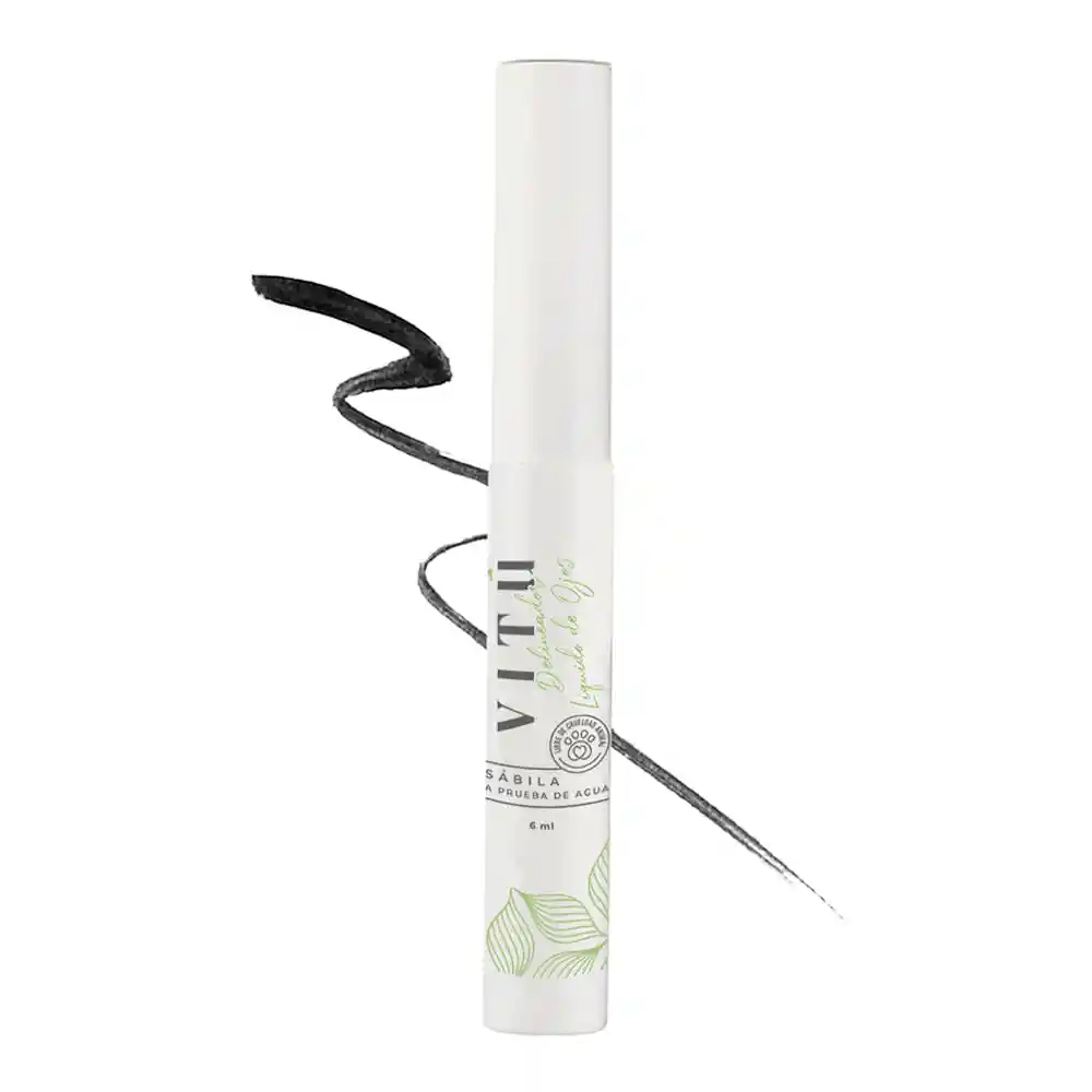 Delineador Liquido Vitu Sabila Negro