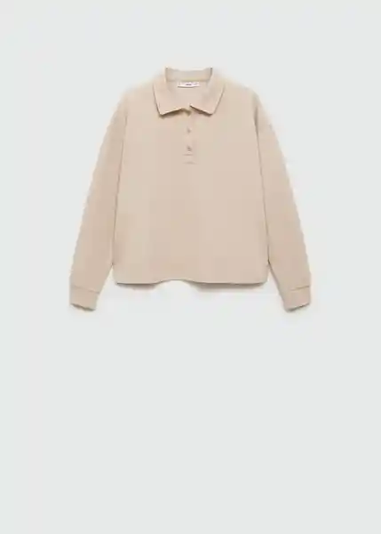 Sudadera Nique Beige Talla M Mujer Mango