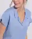 Camisa Unicolor Manga Corta Con Guardapolvos Cuello Sport y Botonadura